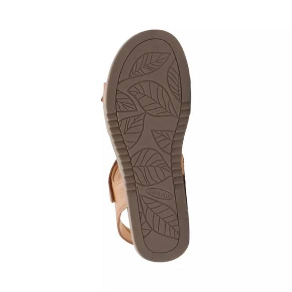 NEW COBB HILL women's may wave strap sandal - extra wide width in tan - Picture 3 of 4